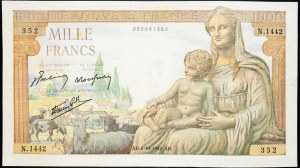 France, 1000 Francs 1942