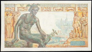 Francja, 1000 franków 1942