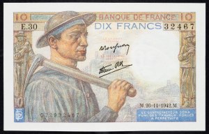 Francja, 10 franków 1942