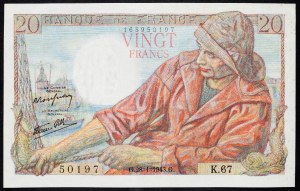 France, 20 Francs 1943