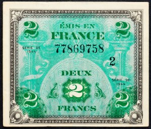 France, 2 Francs 1944