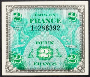 Francie, 2 franky 1944