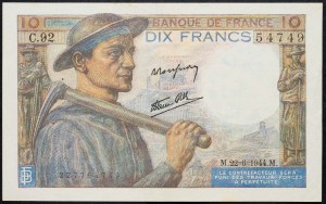 Francja, 10 franków 1944