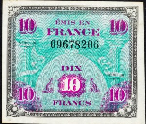 Francja, 10 franków 1944