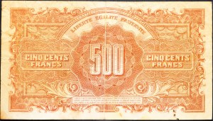 France, 500 Francs 1944