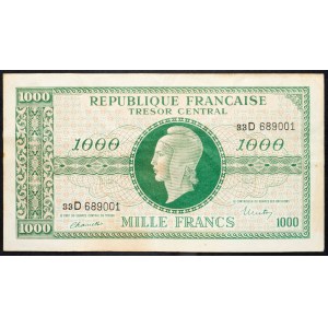 France, 1000 Francs 1945