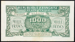 Francja, 1000 franków 1945