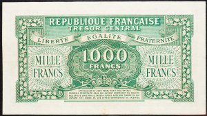 Francie, 1000 franků 1945