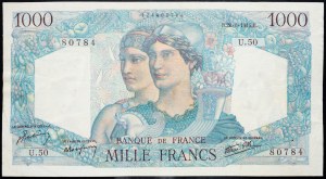 France, 1000 Francs 1945