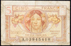 Francúzsko, 5 frankov 1947