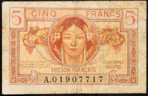 Francie, 5 franků 1947