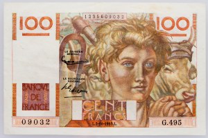 Francúzsko, 100 frankov 1952