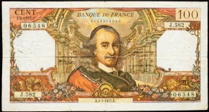 Francúzsko, 100 frankov 1971