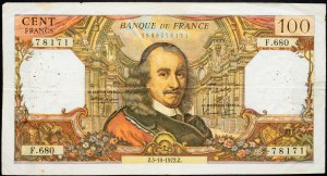 Frankreich, 100 Francs 1972