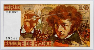 Francúzsko, 10 frankov 1974