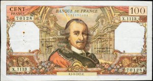 Francúzsko, 100 frankov 1977