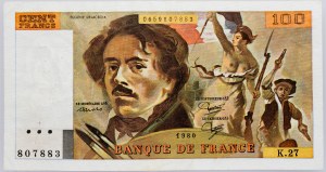 Frankreich, 100 Francs 1980