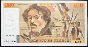 Francúzsko, 100 frankov 1982