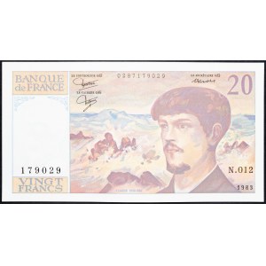 France, 20 Francs 1983