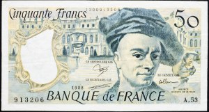 Frankreich, 50 Francs 1988