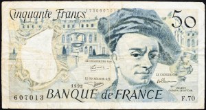 Francie, 50 franků 1992