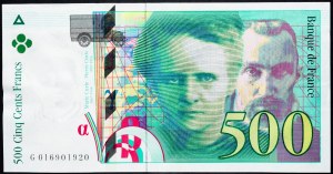Francie, 500 franků 1994