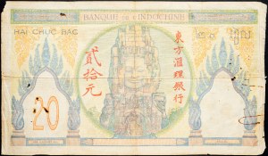 French Indochina, 20 Piaster 1928-1931