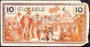 Indocina francese, 10 centesimi 1939