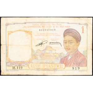 French Indochina, 1 Piastre 1932-1949