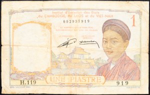 French Indochina, 1 Piastre 1932-1949