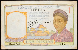 Indochine française, 1 Piastre 1949