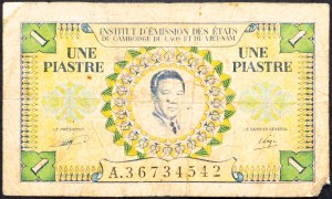 Französisch-Indochina, 1 Piastre 1953