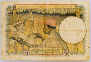 French West Africa, 5 Francs 1941