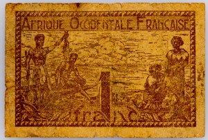 French West Africa, 1 Franc 1944