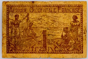 Africa occidentale francese, 1 franco 1944