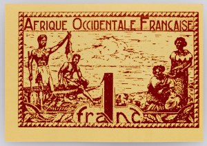 Afrique occidentale française, 1 Franc 1944