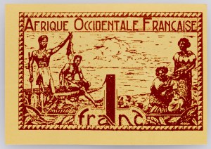 French West Africa, 1 Franc 1944