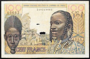 French West Africa, 100 Francs 1961