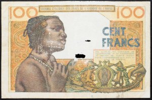 French West Africa, 100 Francs 1961