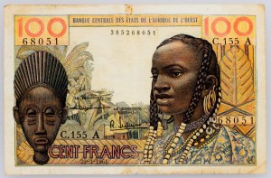 French West Africa, 100 Francs 1961