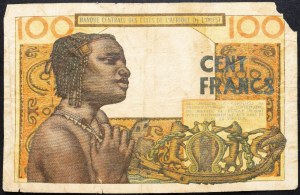 Africa occidentale francese, 100 franchi 1965