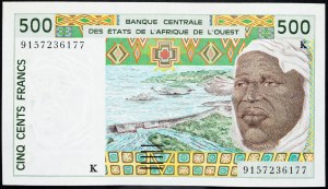 Französisch-Westafrika, 500 Francs 1991-2003