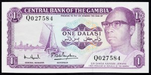 Gambie, 1 dalasi 1971-1987