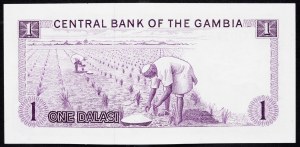 Gambia, 1 dalasi 1971-1987