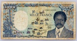 Gambia, 1000 franchi 1987