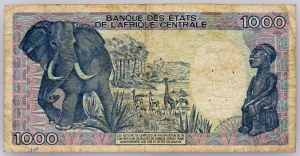Gambia, 1000 franków 1987