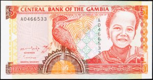 Gambia, 5 Dalasi 1996