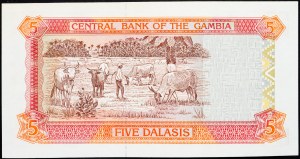 Gambia, 5 Dalasis 1996