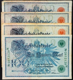 Německo, 100 marek 1903, 1908