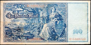 Allemagne, 100 Mark 1908
